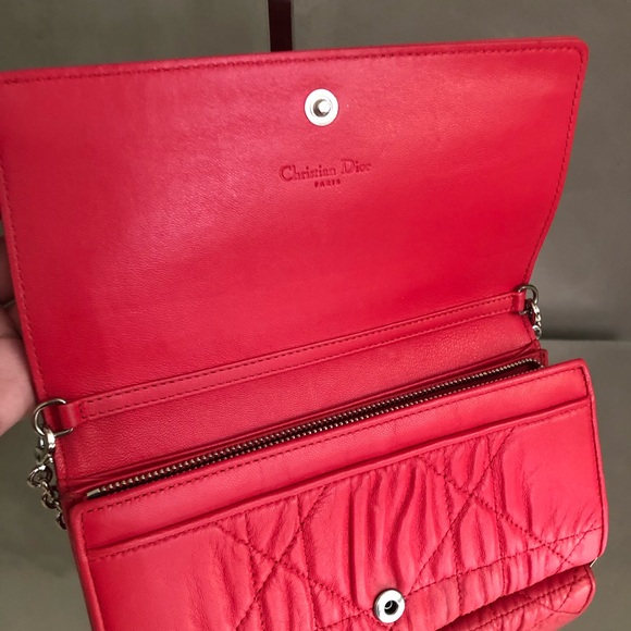 DIOR jumbo cannage wallet on chain - Picture 3 of 9